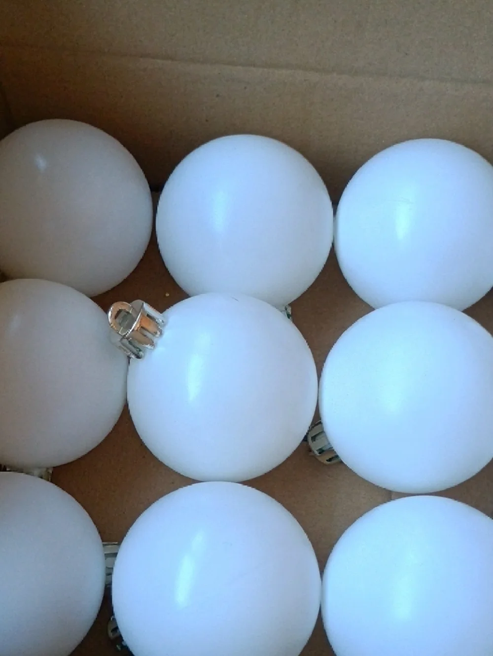 Blank White Christmas Ornament Balls for DIY Decorating 36 Bulbs (3 Boxes Of 12)